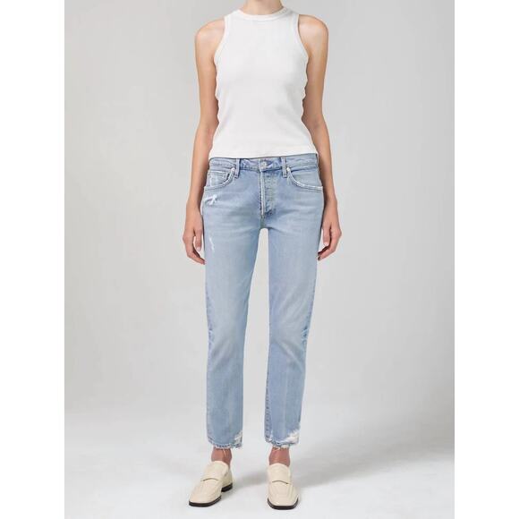 CITIZENS OF HUMANITY Emerson Jean‎ Slushie On Size 26 Boyfriend Low Rise Slouchy - Picture 3 of 16